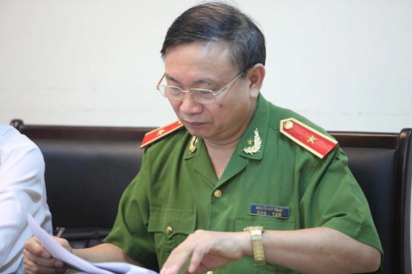 Thiếu tướng, GS.TS Nguyễn Huy Thuật, Phó Giám đốc Học viện Cảnh sát nhân dân.