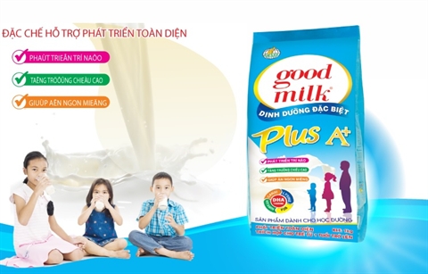 Một sản phẩm Good Milk được quảng cáo từ trang điện tử của công ty.