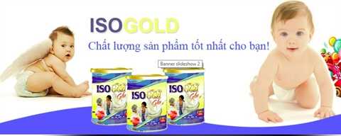 Lời quảng cáo về sản phẩm trên trang chủ của ISO GOLD nhưng lại khác với sản phẩm lưu thông ngoài thị trường tỉnh Bến Tre (Ảnh chụp từ trang chủ của công ty).