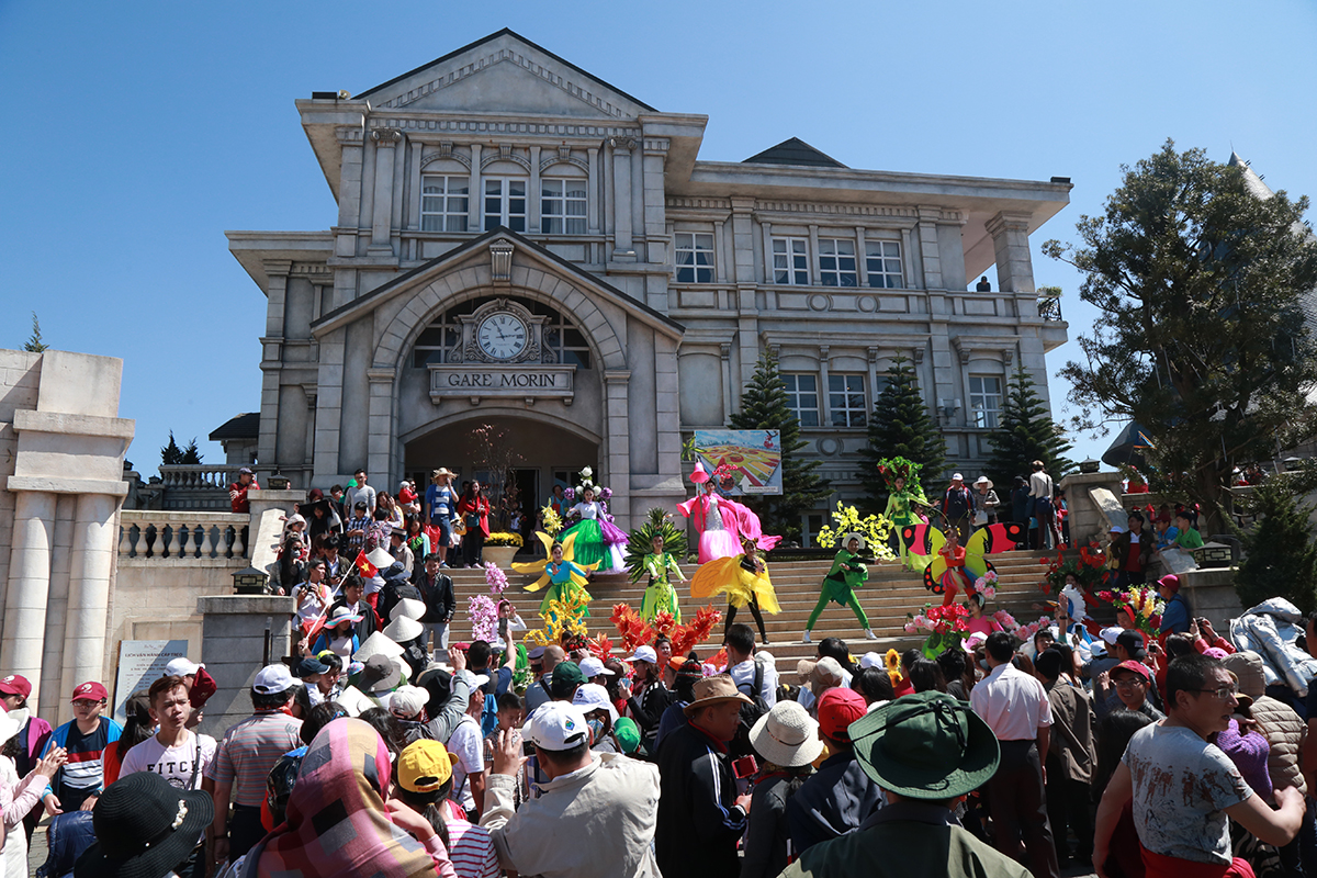 Các lễ hội tại Bà Nà Hills rất thu hút khách.