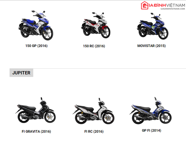 Giá Yamaha Jupiter 2016 và Yamaha Exciter 2016