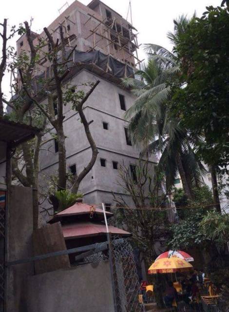 Công trình được phản ánh xây dựng sai phép ở phường Thịnh Quang.