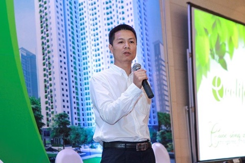 Ông Nguyễn Hồng Sơn – Giám đốc Ban Đầu tư Kinh doanh  Capital House chia sẻ về dự án và cam kết chất lượng, tiến độ xây dựng của EcoLife Tây Hồ