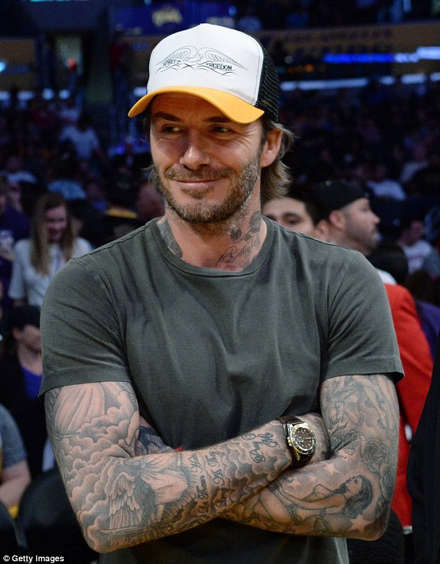 David Beckham có cực kỳ nhiều hình xăm trên cơ thể