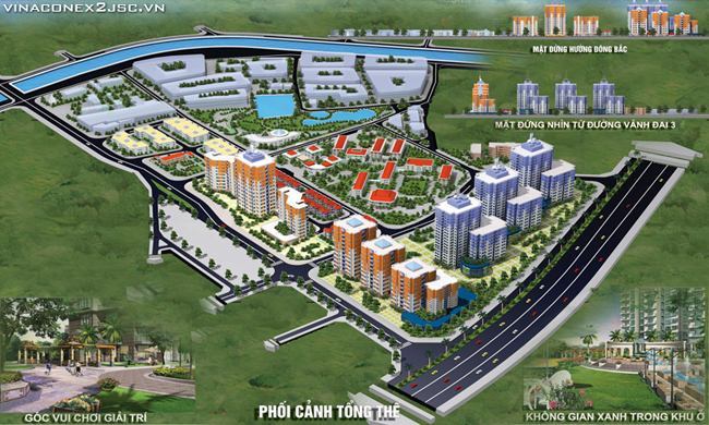 Linh Đàm- Hà Nội là nơi tập trung rất nhiều dự án chung cư giá rẻ của Mường Thanh