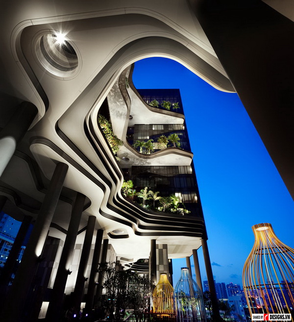 Kiến trúc độc đáo của khách sạn Parkroyal 