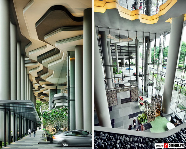 Kiến trúc độc đáo của khách sạn Parkroyal 