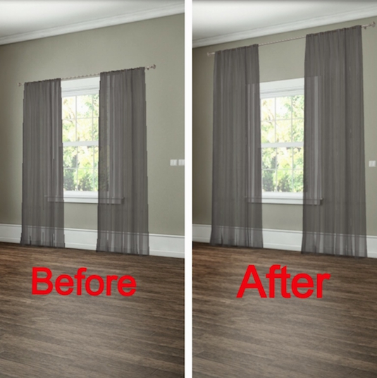 12.-How-to-hang-your-curtains-to-give-the-illusion-of-larger-windows.-27-Easy-Remodeling-Projects-That-Will-Completely-Transform-Your-Home