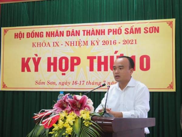 Ông Lương Tất Thắng, Chủ tịch UBND thành phố Sầm Sơn. Ảnh tư liệu.
