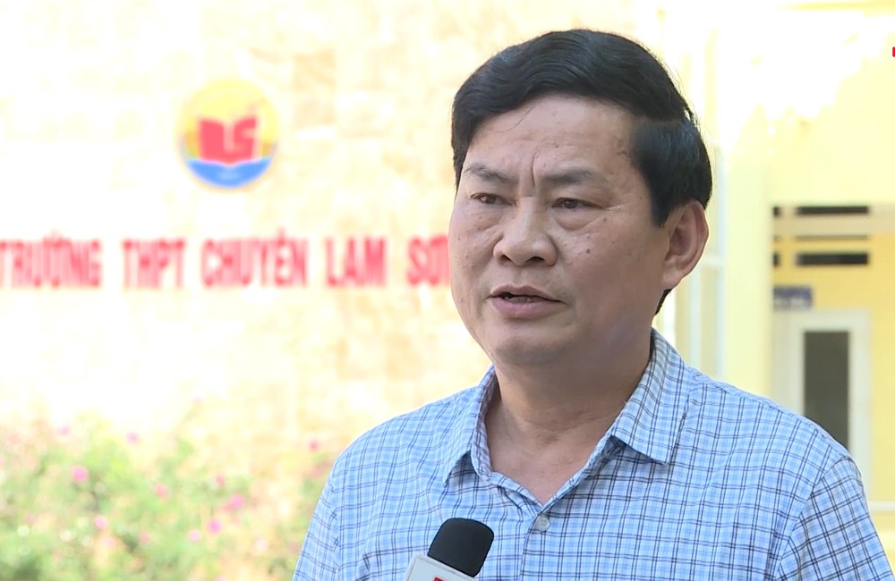 Ông Chu Anh Tuấn, Hiệu trưởng trường THPT chuyên Lam Sơn.