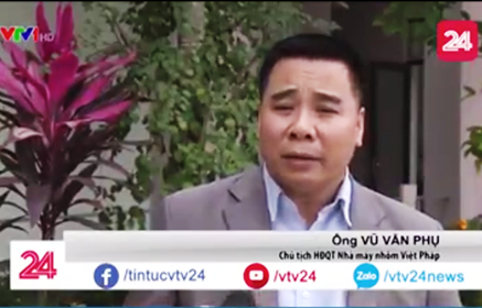  Ông Vũ Văn Thụ, Chủ tịch HĐQT Công ty Cổ phần Nhôm Việt Pháp trong 1 lần trả lời báo chí về nạn hàng giả, hàng kém chất lượng.