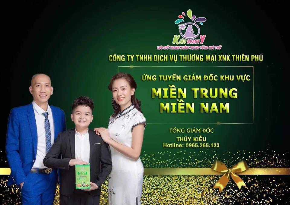  Lã Thúy Kiều cùng chồng là Phú Lê quảng cáo thương hiệu