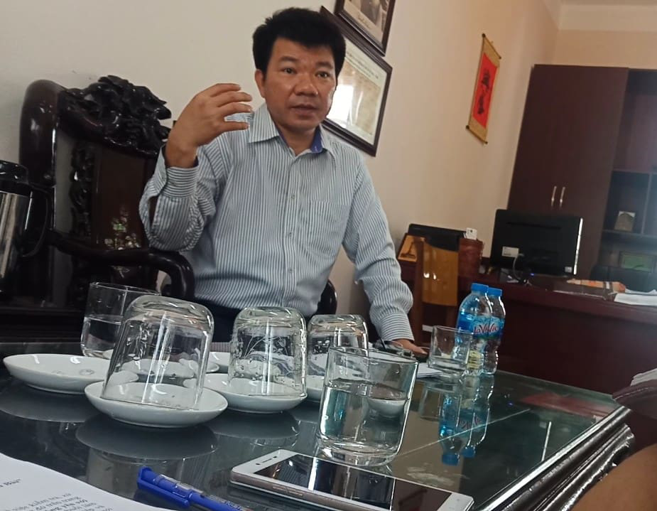 ông Đỗ Quang Huy, trưởng Phòng quản lý đô thị, UBND huyện Thanh Oai 