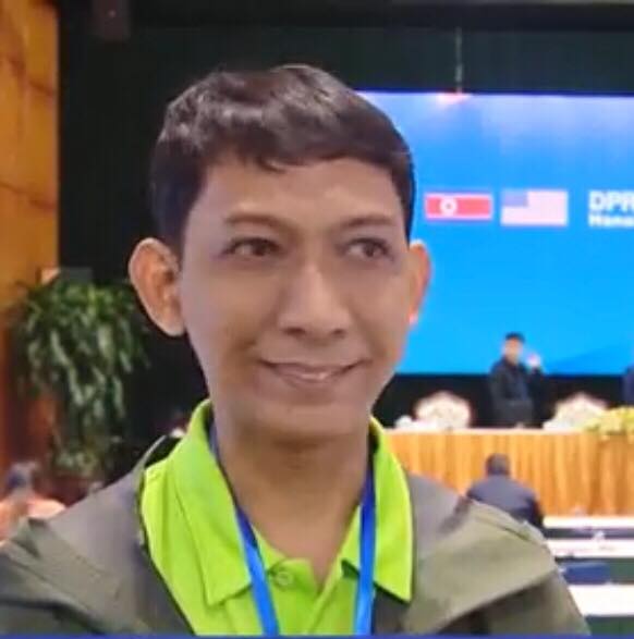 Anh Fadlan Arman Syam – Phóng viên Indonesia. Ảnh: Truyền hình Thông tấn.