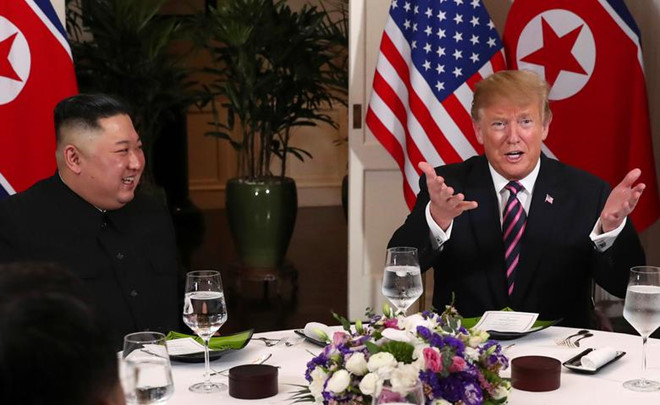 Thượng đỉnh Mỹ-Triều Tiên lần 2: Hai nhà lãnh đạo lạc quan sau buổi gặp đầu tiên 