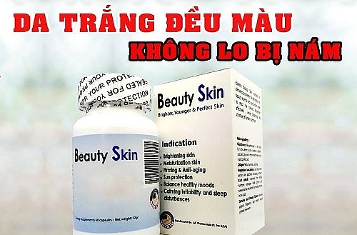 can trong voi thong tin quang cao san pham more milk plus double white beauty skin tren mot so website