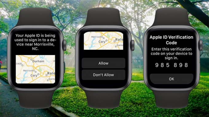 Mã bảo mật Apple ID nay đã hiển thị trên Apple Watch chạy watchOS 6.