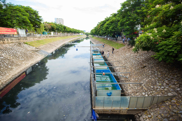 Chuyên gia Nhật Bản rửa mặt, tắm gội giữa sông Tô Lịch - Ảnh 7.