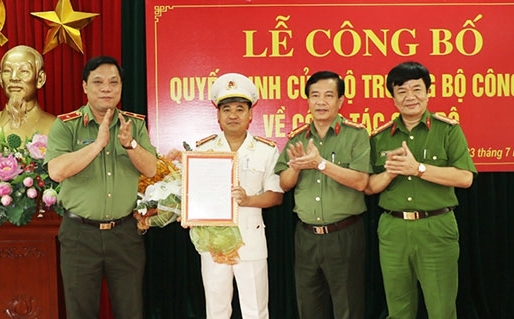 công bố quyết định bổ nhiệm Thượng tá Lê Ngọc Anh làm Trưởng Công an TP Thanh Hoá