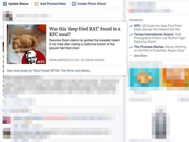 Vụ việc được chia sẻ rộng rãi trên Facebook khiến hãng KFC mất khá nhiều khách hàng