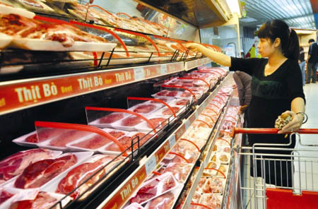 Thịt nhập khẩu tràn ngập thị trường Việt Nam 