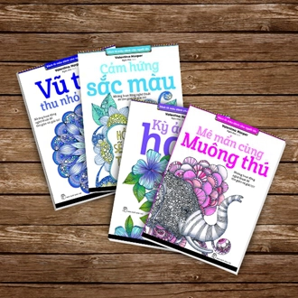Seri sách tô màu dành cho người lớn của tác giả Valentina Harper.
