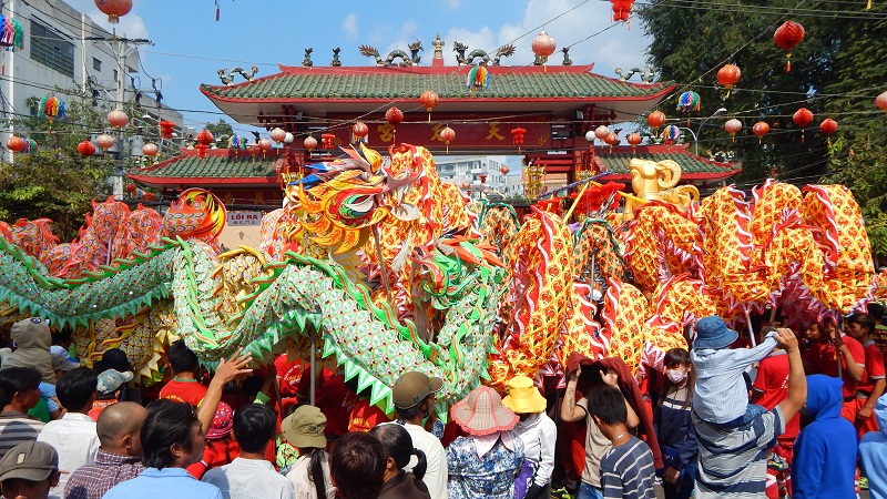 Lễ hội chùa Bà Thiên Hậu. (Nguồn ảnh: Internet)