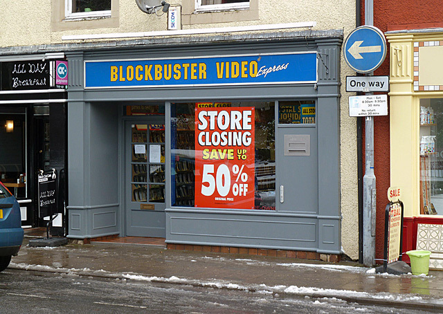 Một cửa hàng Blockbuster bị bỏ hoang ở New York, Mỹ