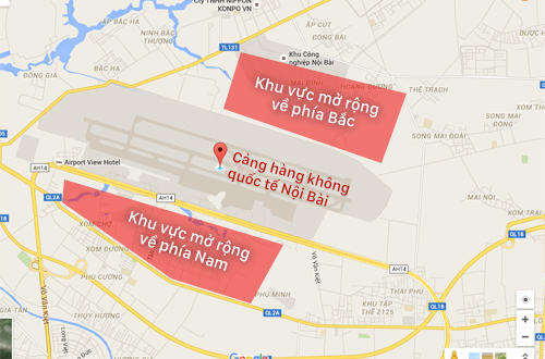 Đất thuộc quy hoạch sân bay Nội Bài vẫn 