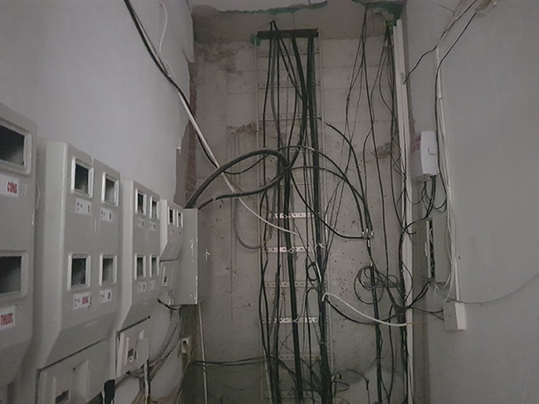 Phòng kỹ thuật điện của tầng 32 chung cư CT6C nhìn như 