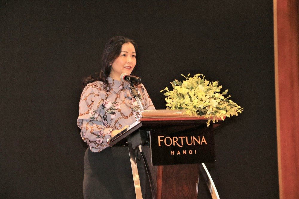Bà Trần Thị Phương Lan, Quyền Giám đốc Sở Công Thương Hà Nội phát biểu tại Hội thảo.