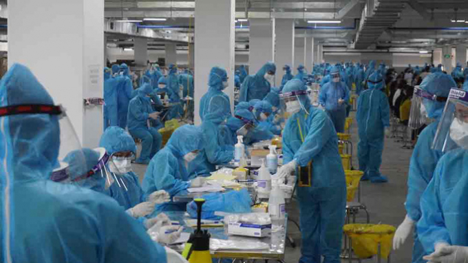 Công ty TNHH Hosiden Việt Nam trong khu công nghiệp Quang Châu, Bắc Giang đang là ổ dịch rất phức tạp