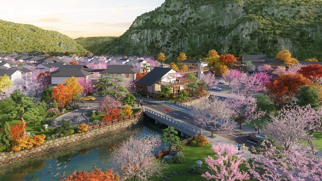 Phối cảnh khu biệt thự Sun Onsen Village – Limited Edition