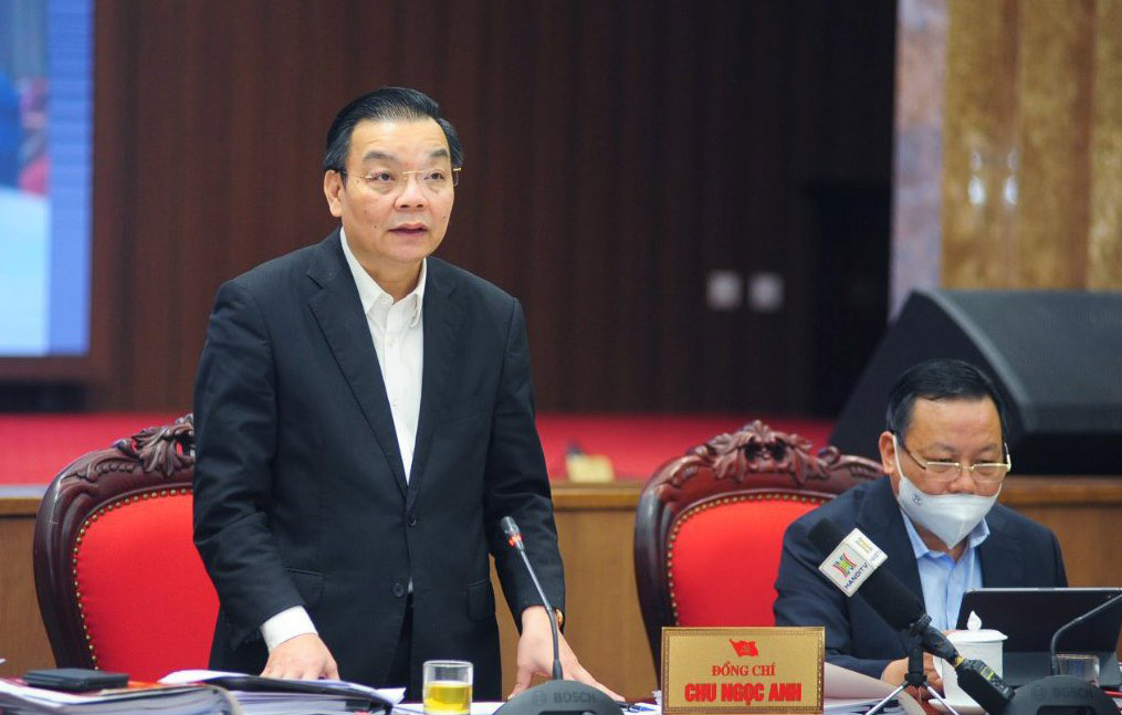 Chủ tịch UBND thành phố Chu Ngọc Anh phát biểu ý kiến giải trình, tiếp thu các ý kiến thảo luận tại hội nghị.