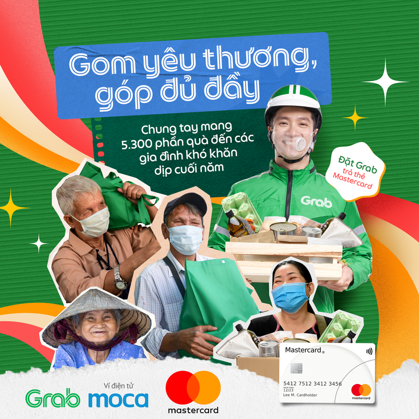 Mastercard và Grab Việt Nam tiếp tục triển khai dự án hợp tác “Trao sẻ chia, nhận nụ cười”