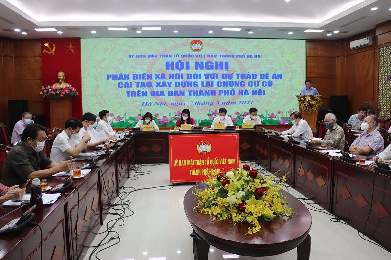 Hội nghị phản biện xã hội đối với Đề án Cải tạo, xây dựng lại chung cư cũ trên địa bàn TP Hà Nội có trên 20 ý kiến tham gia đóng góp  (Kinh tế đô thị)