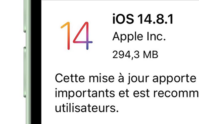 Bản cập nhật iOS 14.8.1 sẽ nhằm khắc phục các lỗ hổng bảo mật còn tồn đọng trước đó. Ảnh: TL
