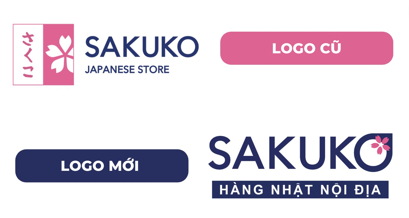 Sakuko đã chính thức thay đổi logo nhận diện
