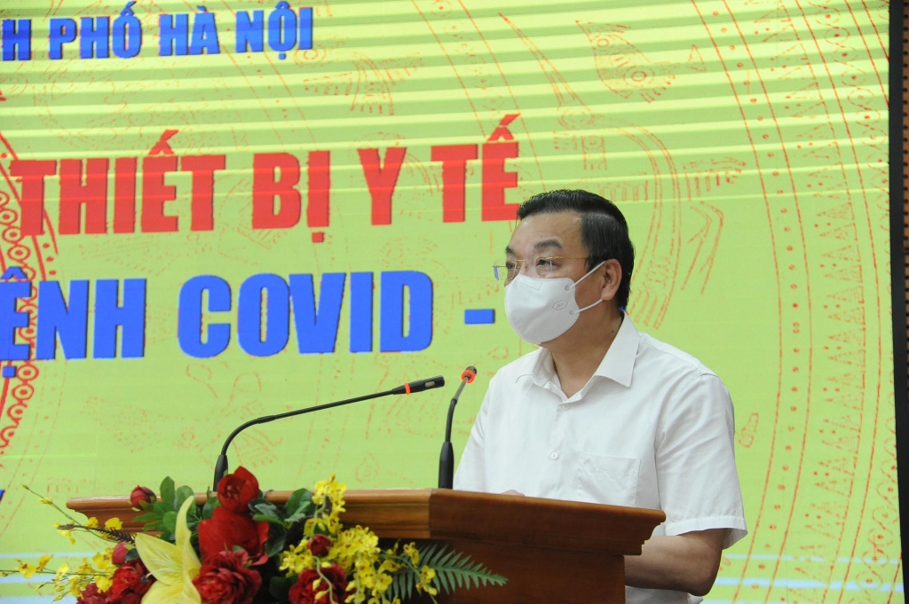 Chủ tịch UBND TP Hà Nội Chu Ngọc Anh phát biểu tại chương trình