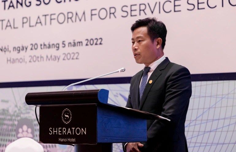 GS.TS Lê Quân, Giám đốc ĐH Quốc gia Hà Nội phát biểu tại hội thảo.
