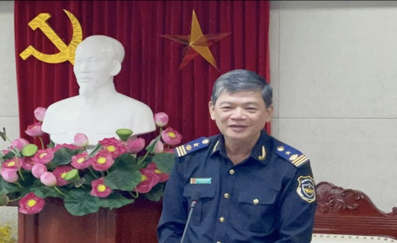 Phó Cục trưởng Cục Hải quan TP.HCM Nguyễn Hữu Nghiệp phát biểu tại hội nghị.