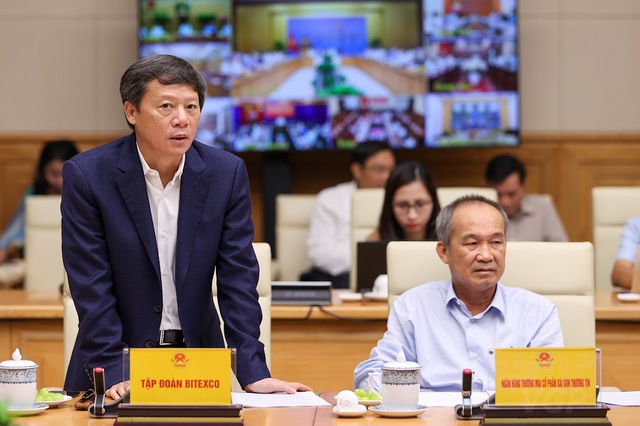 Chủ tịch Tập đoàn Bitexco Vũ Quang Hội: Cần nâng chính sách cũ thành chính sách mới để hỗ trợ cho các đối tượng, toàn bộ người dân đều vào cuộc (Ảnh: VGP)