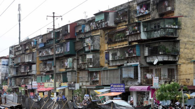 Hà Nội có khoảng 1.579 chung cư cũ, bao gồm khoảng 1.273 nhà thuộc 76 khu chung cư.