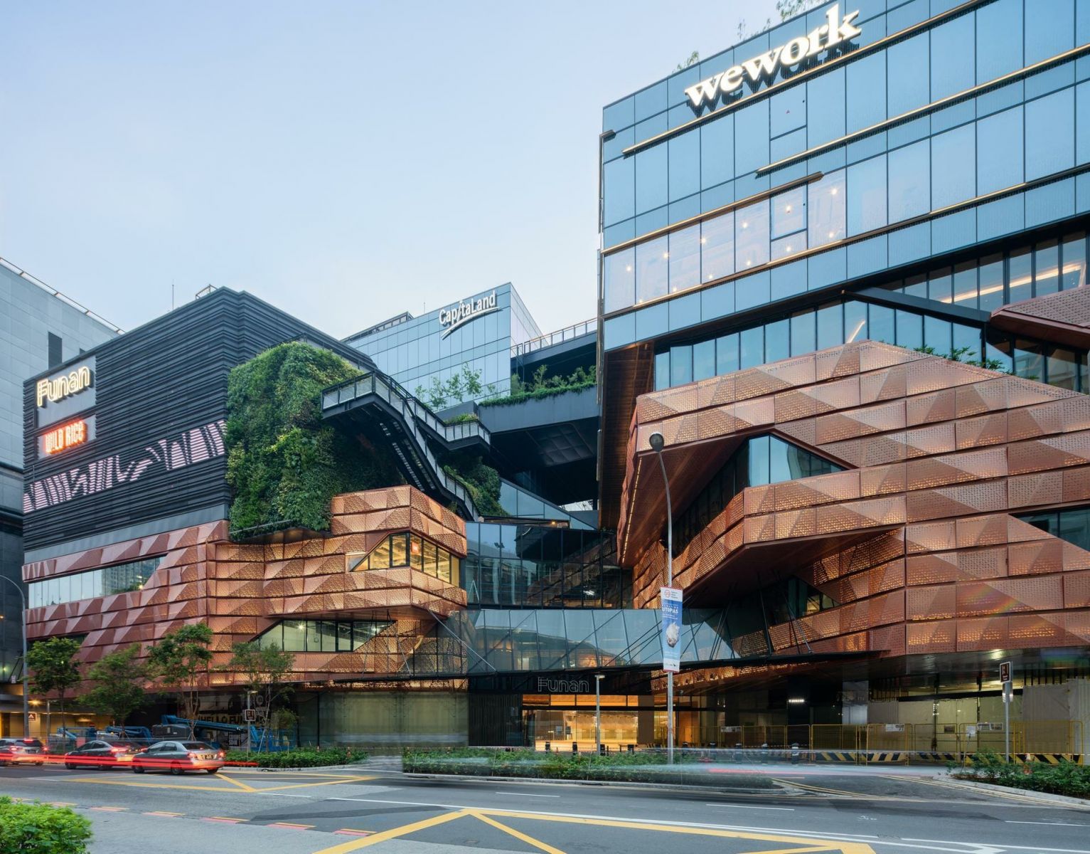 Trung tâm mua sắm Funan tại Singapore. Nguồn: Woods Bagot