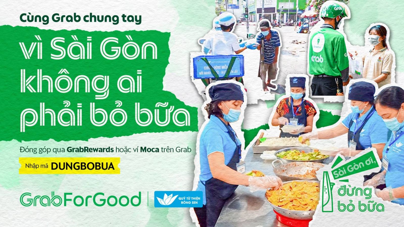 Grab Việt Nam mang bữa ăn đến với người khó khăn trong đại dịch COVID-19