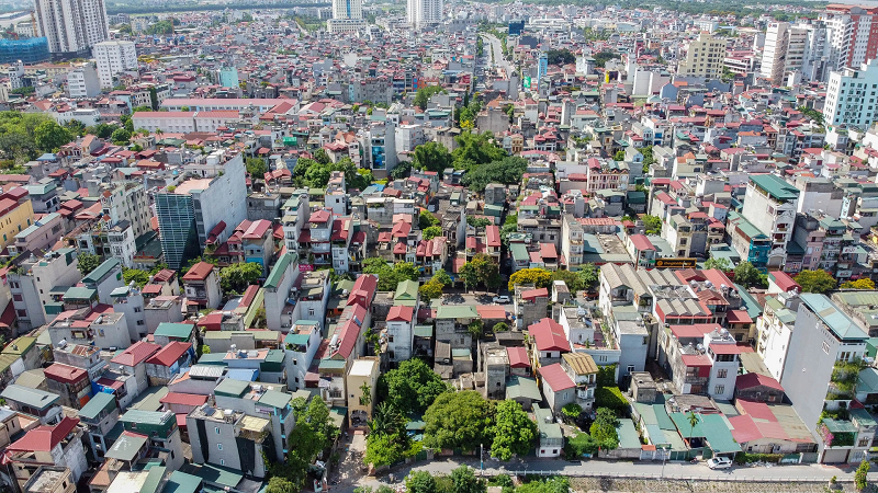 Giá bất động sản tại một số tuyến phố lớn ở Long Biên có xu hướng giảm. (Ảnh: Batdongsan.com.vn)