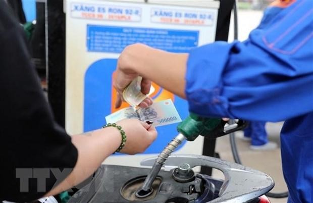 Mua bán xăng dầu tại cửa hàng Petrolimex trên đường Trần Quang Khải, Hà Nội. (Ảnh: Trần Việt/TTXVN)