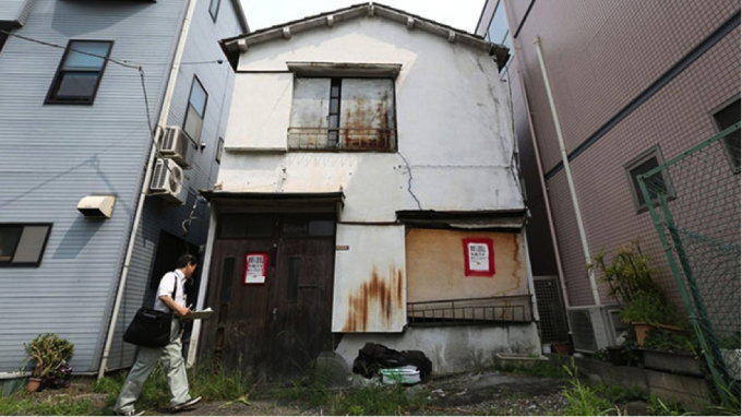 Một ngôi nhà giá rẻ tại Nhật. (Ảnh: Japan Today)