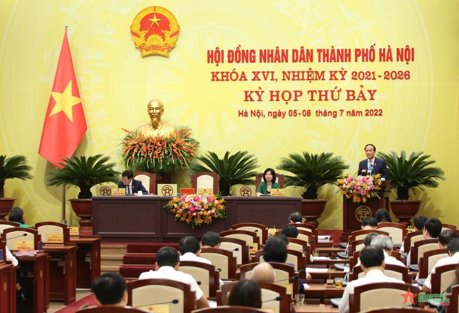 Một kỳ họp thường kỳ của HĐND thành phố Hà Nội.
