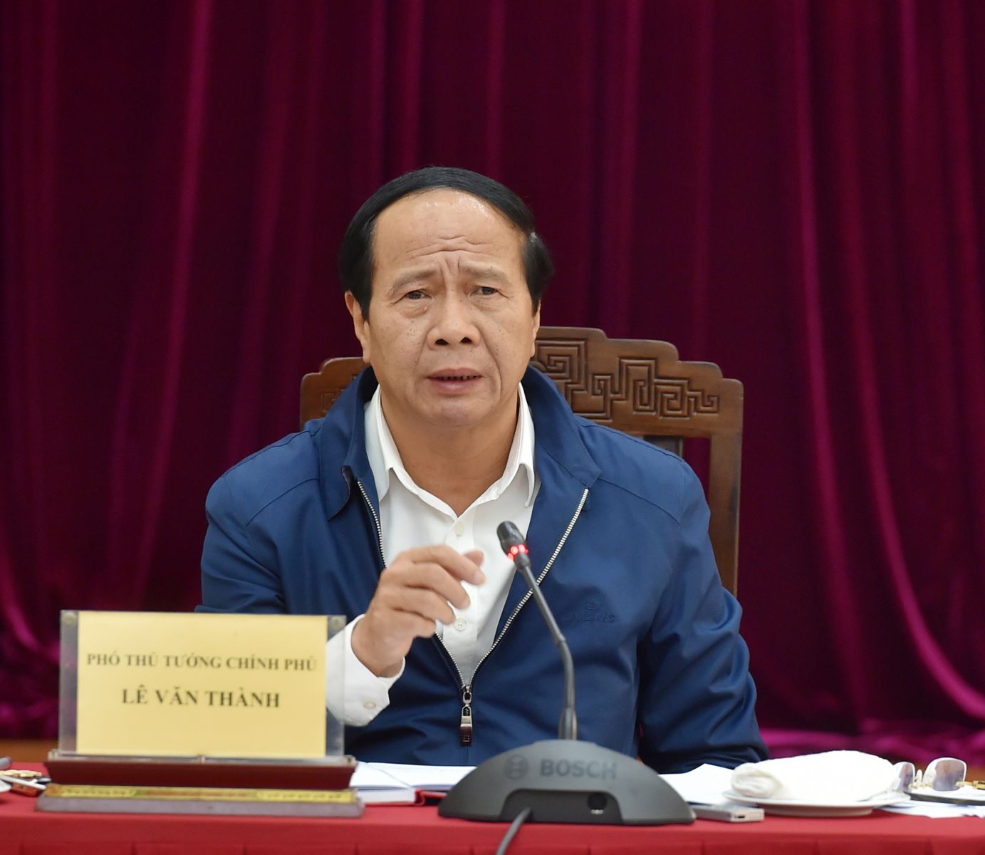  Phó Thủ tướng Chính phủ Lê Văn Thành yêu cầu Bộ GTVT bảo đảm tiến độ nhiều dự án quan trọng.Ảnh: VGP/Đức Tuân
